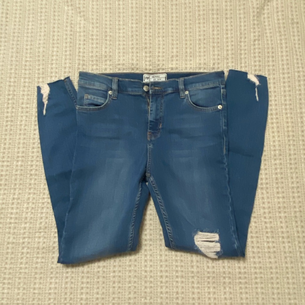 Free People Jeans Distressed